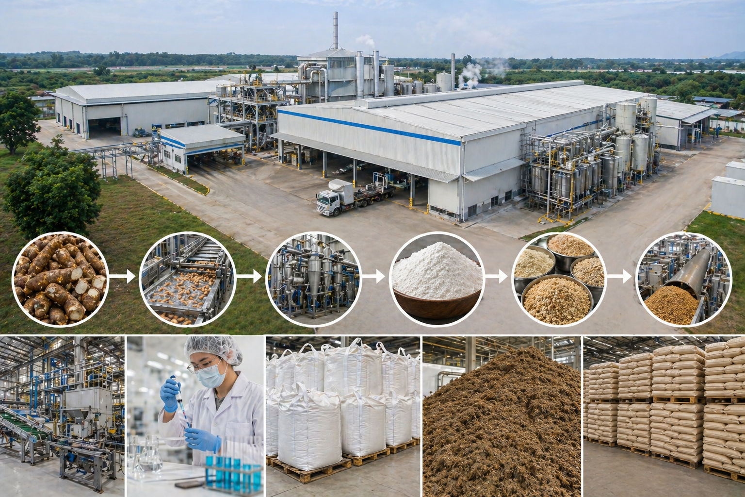 Mahanakorn Tapioca — integrated starch processing facility, Nong Kung Si, Udon Thani